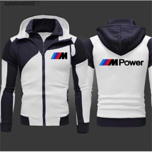 

2023 bmw m power mens fashion outwear jacket zipper hooded hoody harajuku athletic wear hoodies s-3xl x0610, Black;brown