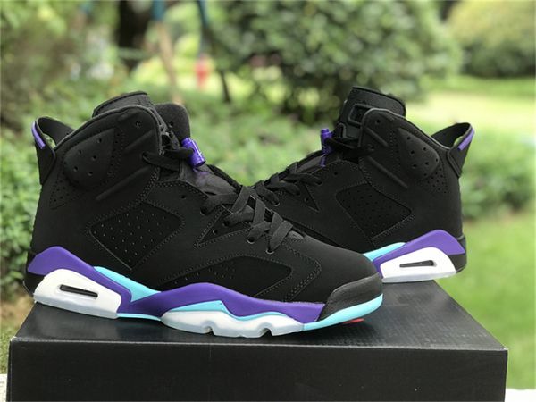 

2023 release 6 6s aqua authentic trainers ct8529-004 sports sneakers black bright concord aquatone with original box