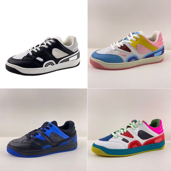 

women designer high end brand sneakers good game basket contrast color sneaker fashion low-ankle thickening ventilate mesh men sports shoes, Black
