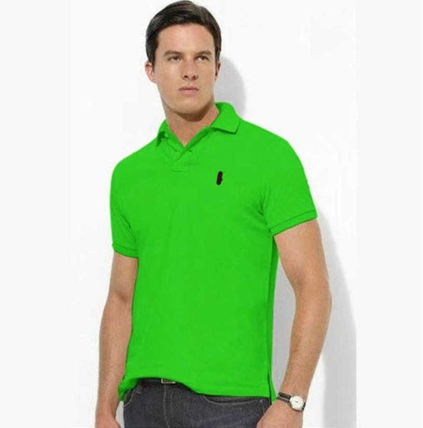 

summer designer mens polos ralph short sleeve lapel loose plus size men t-shirt lauren tee clothing polo lapel t-shirt fashion brand, White;black