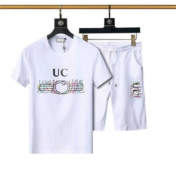 

designs sportswear summer mens tracksuits sets jogger sweatshirts sports sporting suit men women short sleeve sweat suits set asian size -x, Gray