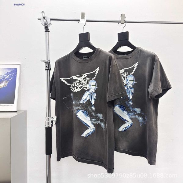 

zkj3 new style t-shirts for men and women fashion designer s.t michael co robot printed street 2owo, White;black