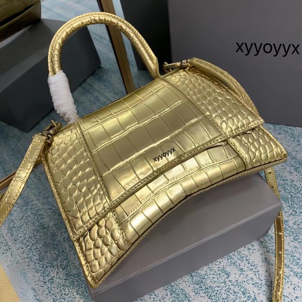 

tote bag hourglass crossbody bags leather tote print ruched shimmer & glitter crocodile fashion bag luxurys designer bag shoulder bag 10a