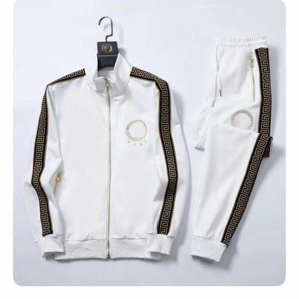 

2023 mens tracksuits sweatsuits designer solid color suit long sleeves jacket outwear stylist brand sports and leisure size -3xl#6688 43ut, Gray