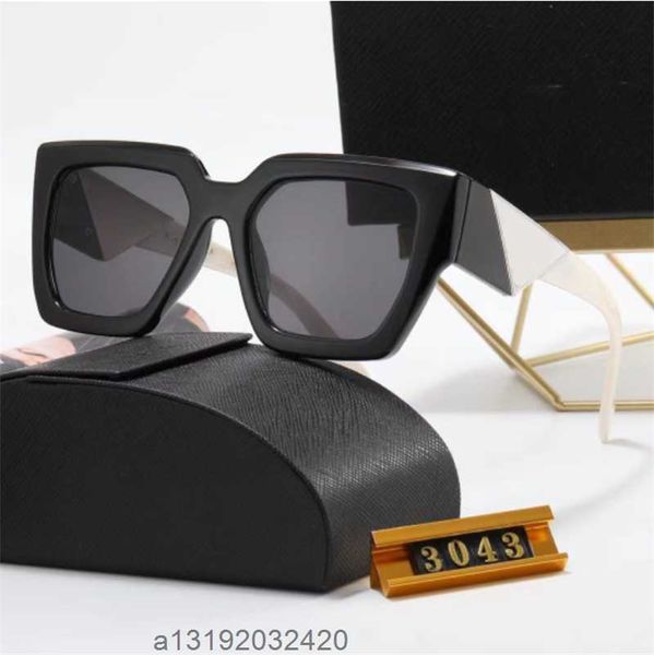 

2023 designers sunglasses men women uv400 square polarized polaroid lens sun glasses lady fashion pilot driving outdoor sports travel beac67, White;black