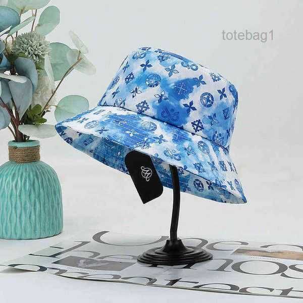 

summer harajuku bob bucket hat graffiti women men fishing fisherman autumn outdoor gorro hip hop for cap 1 pasa, Blue;gray