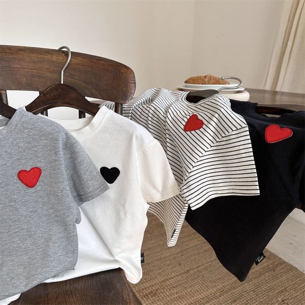 

fashion children t-shirts embroidery eyes cotton short sleeve baby boys girls kids summer clothes casual tee 2-6years, Blue