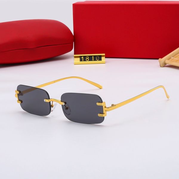 

new fashion designer sunglasses mens classic attitude 1810 metal square frame popular retro avant-garde outdoor uv 400 100% uv protection su, White;black