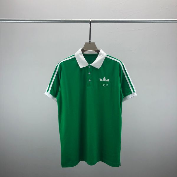 

2new fashion london england polos shirts mens designers polo shirts high street embroidery printing t shirt men summer cotton casual t-shirt, White;black