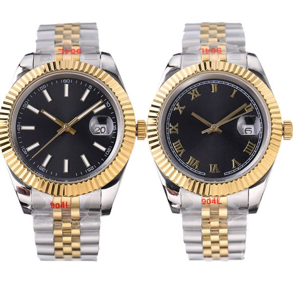 

ladies watch 31mm ladies mechanical automatic strap gold bezel stainless steel folding buckle fashion mens watches master dhgate gift, Slivery;brown