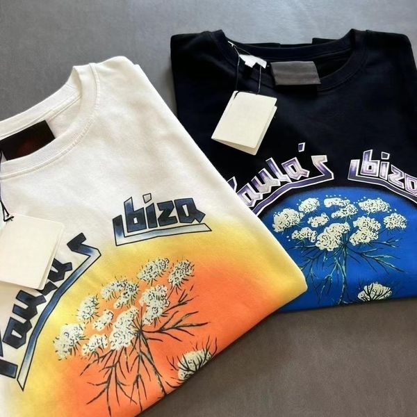 

designer t shirt mens womens designers paula's ibiza t-shirts loose tees man casual shirt clothing streetwear shorts sleeve polos tshi, White;black