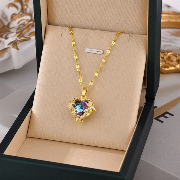 

love pendant necklace gold jewelry clover necklaces heart men ice out chain diamond cd designer for woman channel charm gold cross westwood, Silver