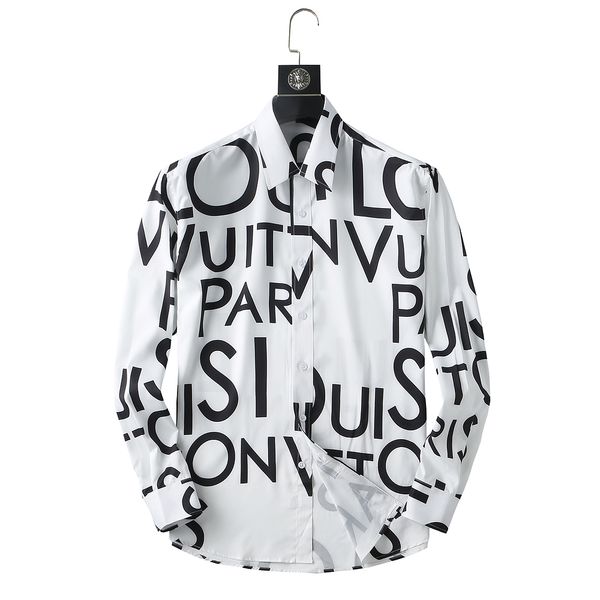 

luxury designer men's dress sleeve shirts fashion new casablanca summer casual print shirt men's slim long sleeve shirt a79, White;black
