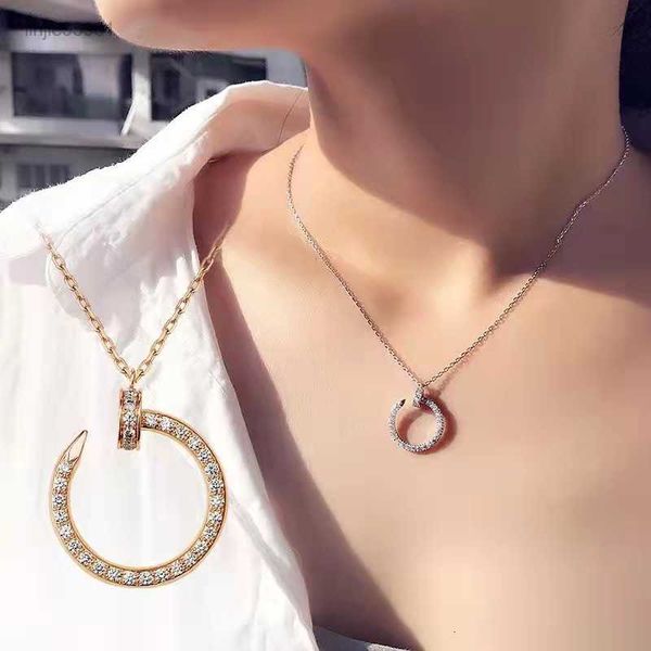

fashion full necklace for woman steel love pendant classic designer jewelry, Silver