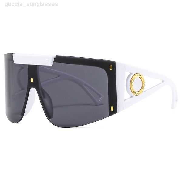 

designer sunglasses women men eyeglasses luxury outdoor windproof personality uv resistant eyewear pc frame fashion classic lady sun glasses, White;black