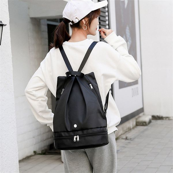 

ll backpack women outdoor travel independent shoes dry wet separation waterproof backpack yoga fitness training backpack