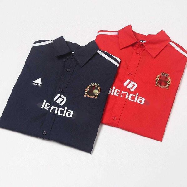 

paris football shirt mens casual shirts bb embroidered oversize cardigan coat designer shirt men women summer tshirt loose fitting vintage c, White;black