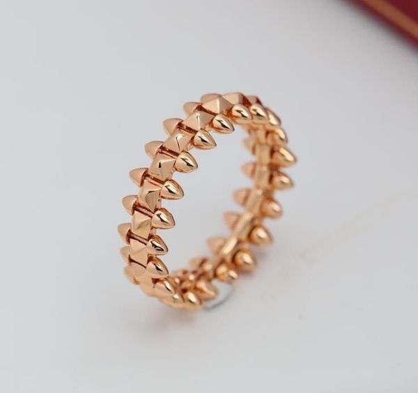 

luxury brand ring clash rings extravagant 18k gold silver titanium steel bullet rings for women men diamond rings gold jewelry designers par