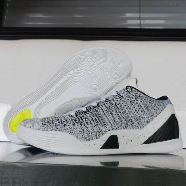 

mamba 9 protro elite low cool grey multi color black white men basketball shoes 9s sport sneakers size 40-46