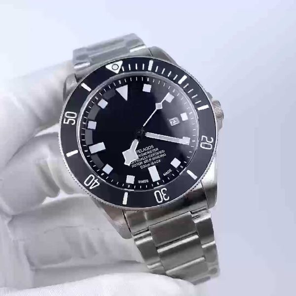 

mens pelagos watch designer luxruy tudr watches with mechanical movement include box reloj humme, Slivery;brown