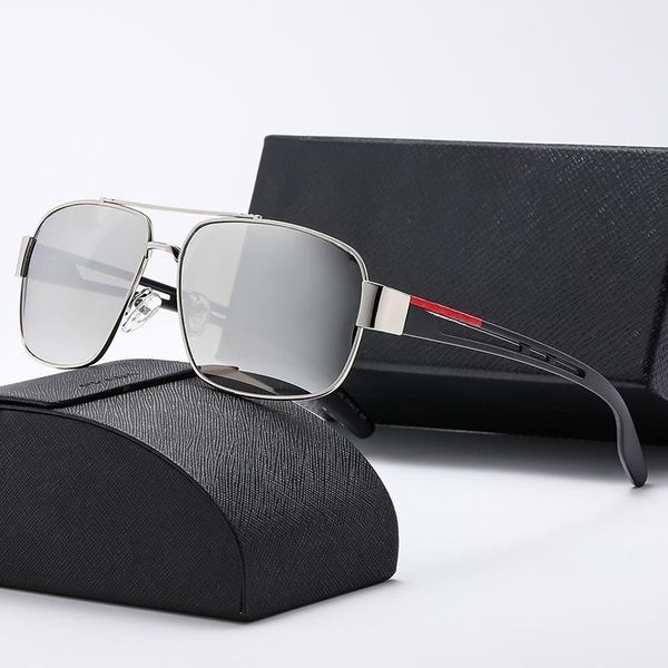 

2023 mens sunglasses luxury designer sunglasses for women optional polarized uv400 protection lenses sun glasses with box, White;black
