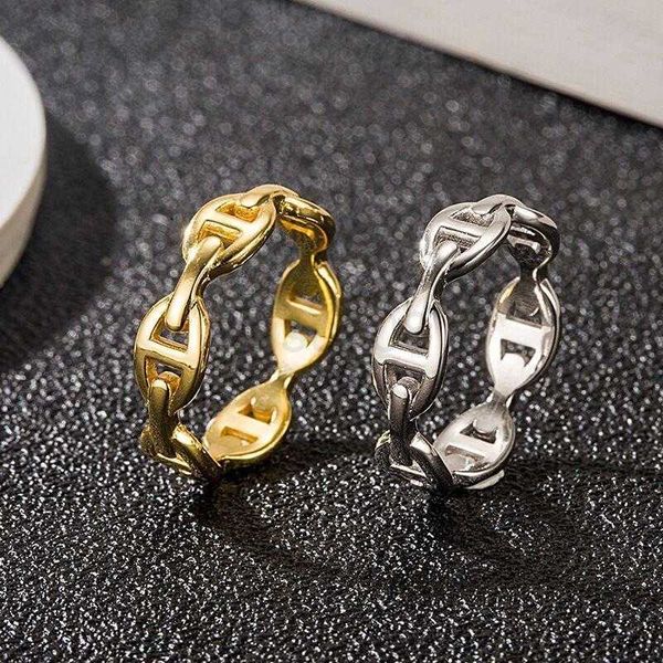 

band rings fashion gold love band rings bague for lady women party wedding lovers gift engagement silver smart charm hb_jewelry with box j23