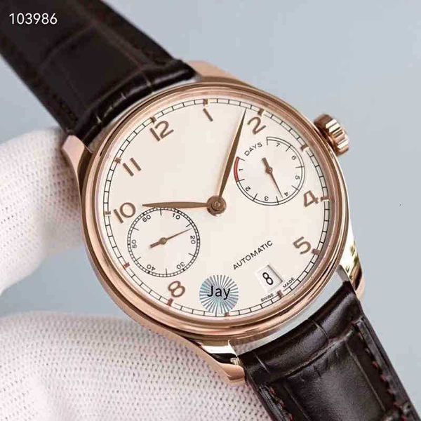 

designer watches for men i-wc mechanical wristwatch mbtg fully ruiming chain multimeter portugal belt 7 ssjn, Slivery;golden