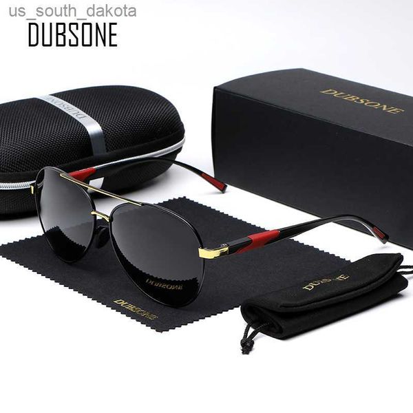 

dubsone 2021 brand men aluminum sunglasses polarized uv400 mirror male sun glasses women for men oculos de sol l230523, White;black
