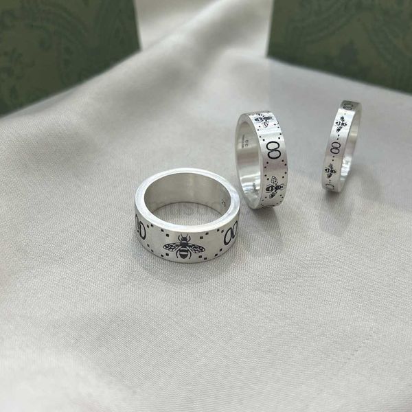 

band rings luxurys designers ring silver rings for women men vintage simplicity bee pattern jewellery casual party beach j230612