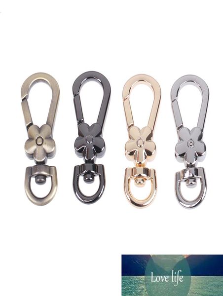 

4pcs swivel trigger clips snap hooks handle flower lobster metal clasps bag key rings keychains bag accessories8864189, Silver