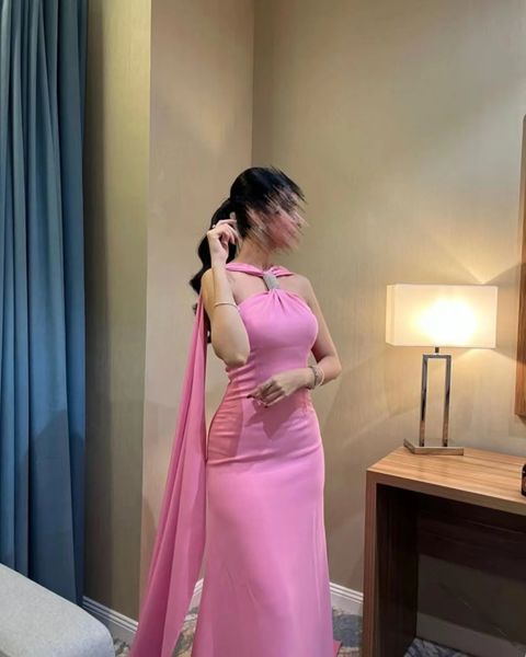 

halter cape formal evening dresses sleeveless mermaid floor-length elegant party prom gowns, Black;red