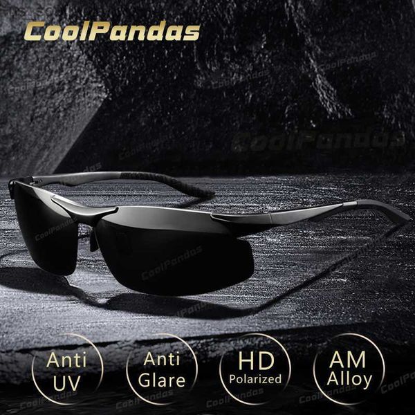 

aluminum hd polarized pchromic sunglasses men driving sun glasses male outdoor sport eyewear anti-uv oculos de sol masculino l230523, White;black