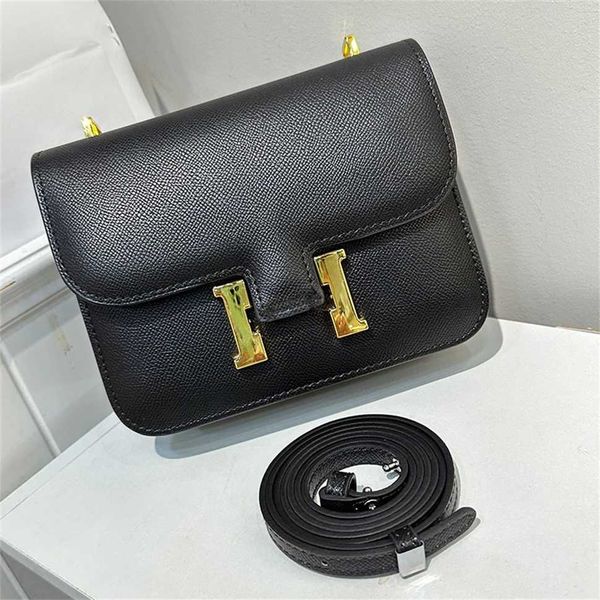 

bag fashion bag women's advanced sense small square bag genuine leather tofu bag fashion versatile one shoulder crossbody women's