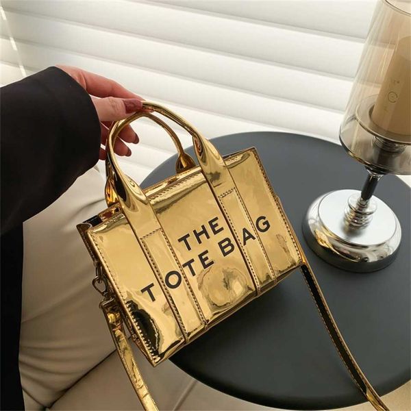

new trendy tote bag with small texture and foreign style handheld women's bag with crossbody bag printed letter single shoulder bag 70%