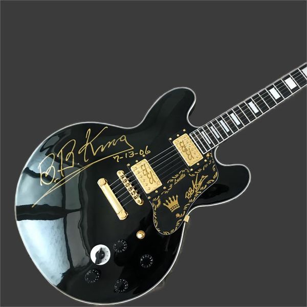 

shipping 3 days wholesale 5-speed switch flat paintmatte black electric guitar b.b. king signature electric guitar456