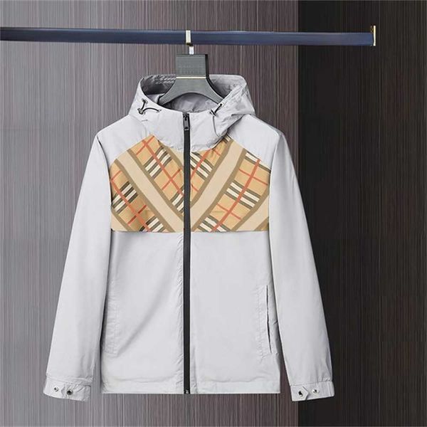 

multi style designer hooded jacket mens spring autumn men windbreaker casual coat size m--xxl qm93 kmxx, Black
