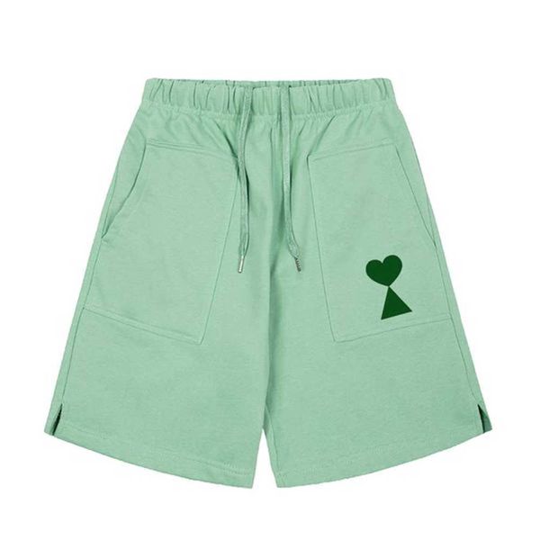 

brand quality shorts mens women designer of luxury amis shorts fashion men s casual terry cloth cotton man clothing size s-xl hh71, White;black