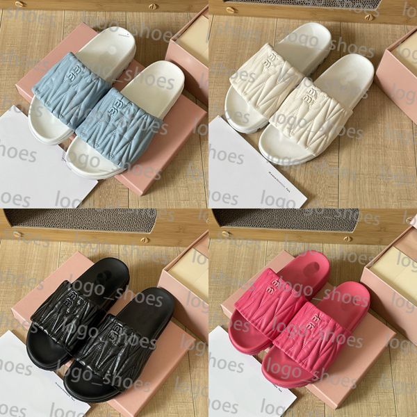 

2023 new genuine leather women slippers designer casual summer beach sandal home shoes, Black