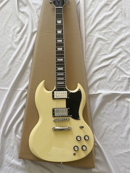 

high end custom sg electric guitar yellow fast delivery