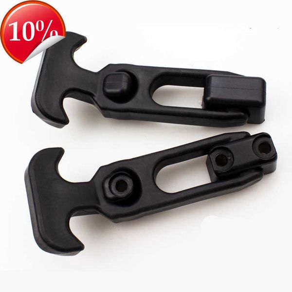 

New Car Engine Hood Latch T-Handle Hasp Rubber Flexible Draw Latches With Brackets For Tool Box Vehicle Accessories