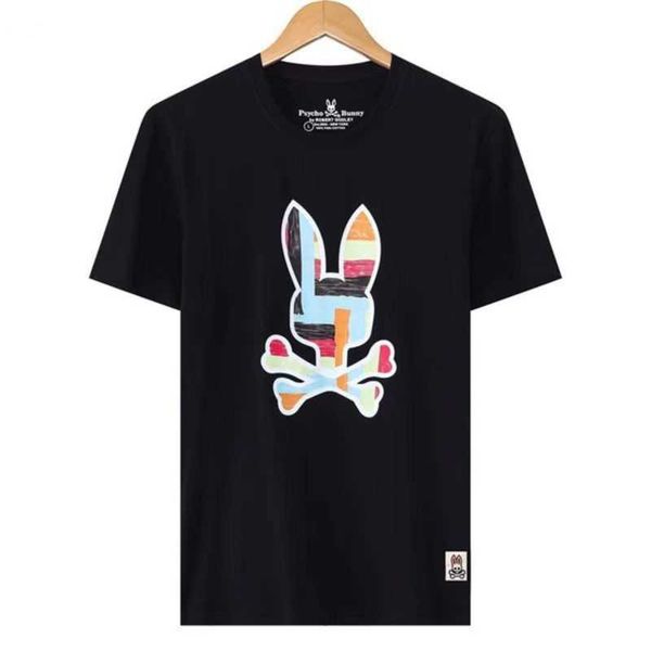 

2023new fashion men's t-shirts psycho bunny famous designer t-shirt big v hip hop men women short sleeve m-xxxlfymo, White;black