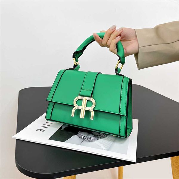 

23 new bags solid color trend fashion advanced sense bag single shoulder oblique straddle handheld panel small square bag 50% outlet online