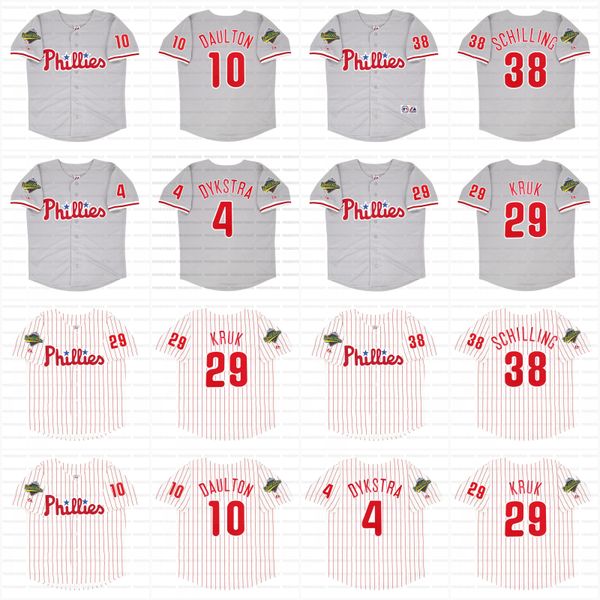 

philadelphia 1993 world series phillies multiple custom baseball jerseys harper dykstra darren daulton john kruk curt schilling roberto alom, Blue;black