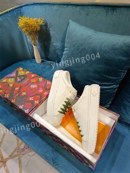 

2023 new luxury fashion couple high-quality leather lace-up casual shoes classic men's sports women's vulcanized flat size 35-41, Black