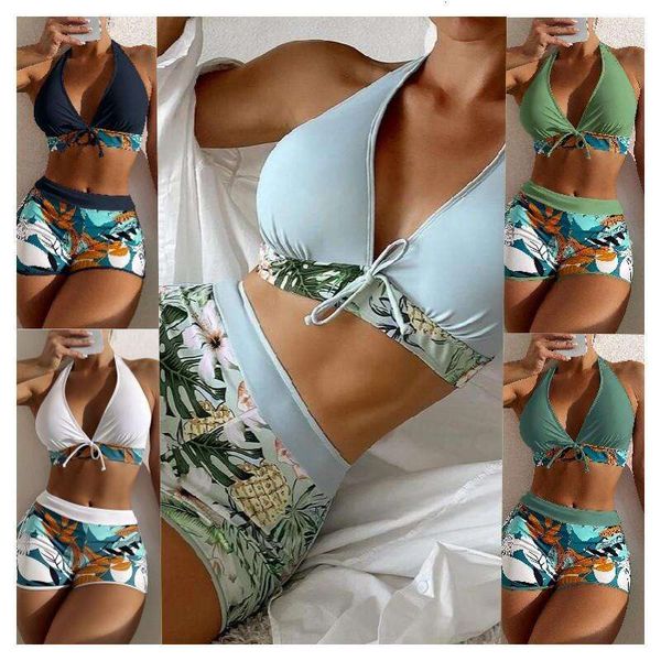 

swimsuit ladies split bikini high waist source, White;black