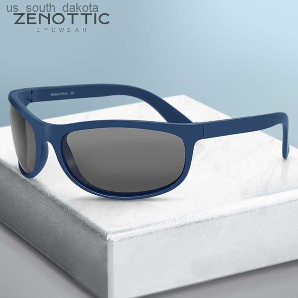 

zenottic tr-90 flexibled polarized sunglasses men outdoor sport sun glasses uv400 fishing driving shades goggles sun glasses l230523, White;black