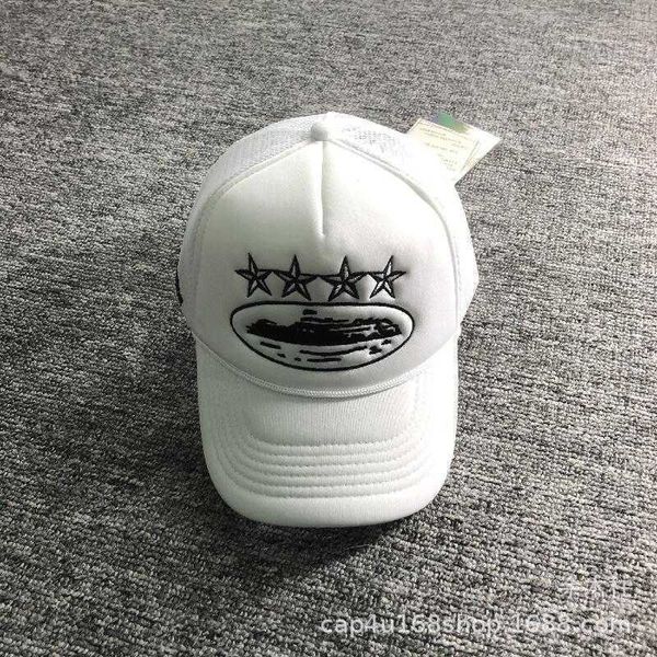 

european and american ball caps fashion trends go with everything personality cruise corteiz crtz trucker hat embroidery truck summer, Blue;gray