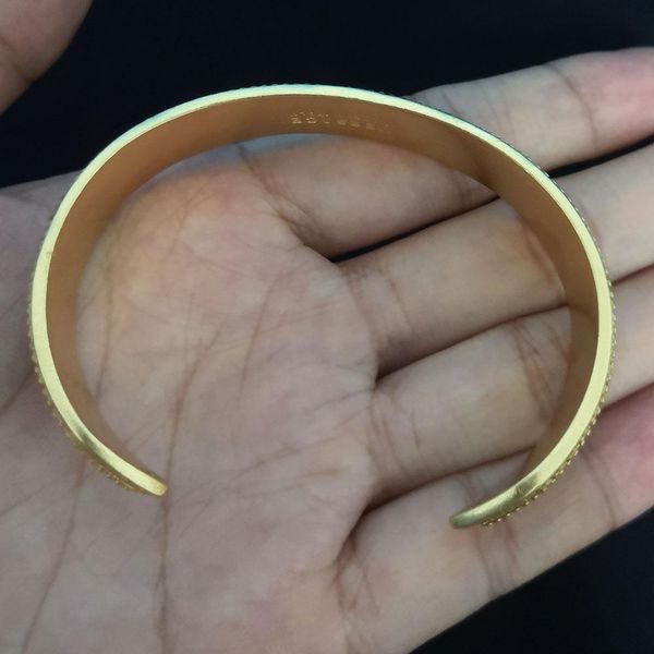 

bangle trendy brass gold plated brass copper black bangle cuff bracelet for women fashion accessories wedding party aniversary gift