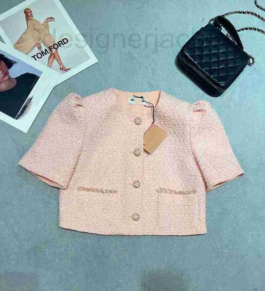 

women's jackets designer 23 spring/summer new small fragrance style casual versatile elegant and temperament show slim age reducing sho, Black;brown