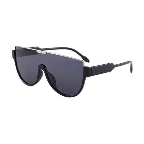 

2023 sunglasses, blue light flat lenses, bottom half black mesh red, large frame, connected glasses, White;black